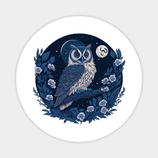 Moonlit Owl Magnet